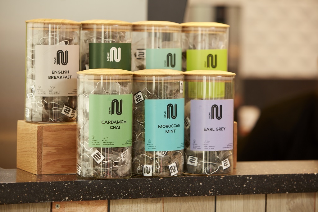 flavoured tea in jars