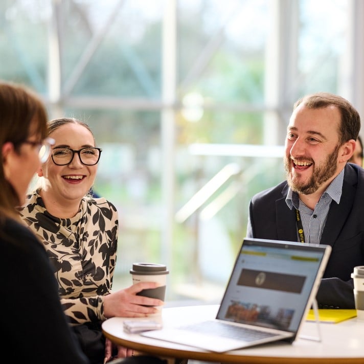 NFU Mutual colleagues laughing