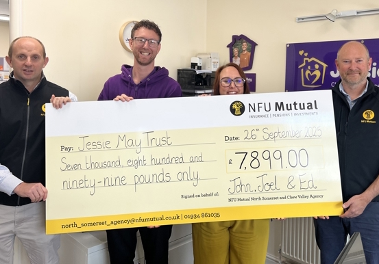agency giving fund cheque presentation