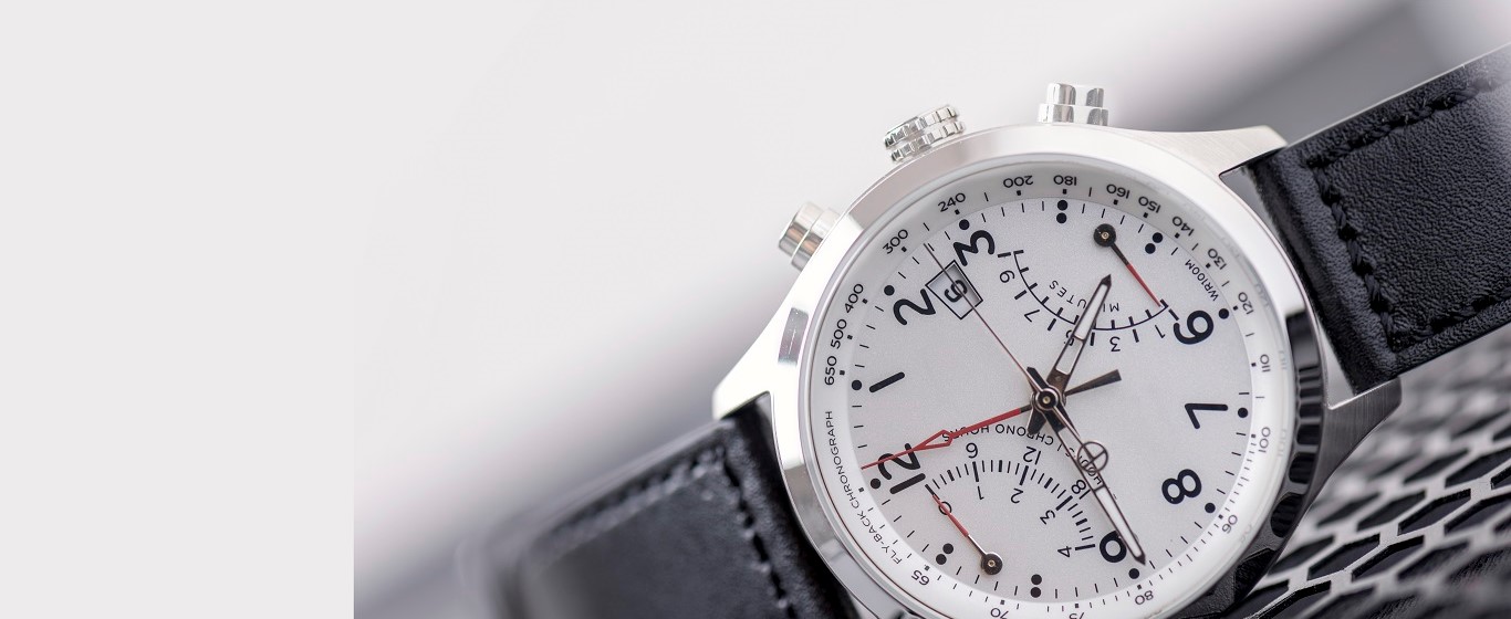 exquisite watch with black strap