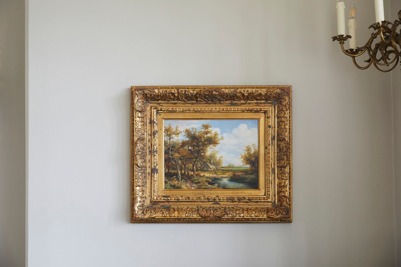old painting of house