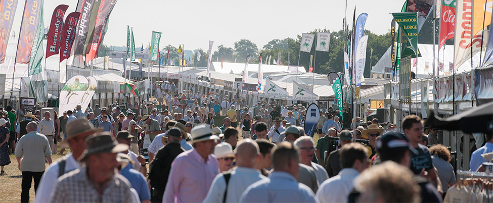 Row of gunmakers exhibitors at 2016 Game Fair